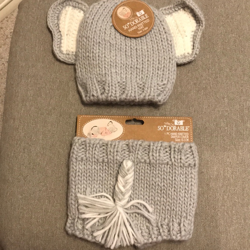 Elephant Newborn photo outfit